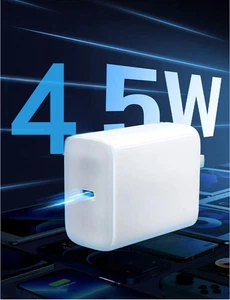 45W PD Super Fast Charging Block USB-C Type-C iPhone Android Plug Wall Adapter - Picture 1 of 5