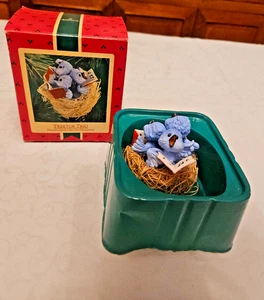 Vintage 1986 Hallmark "TREETOP TRIO" Clip-On Weihnachtsschmuck mit Box - Bild 1 von 4