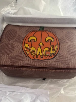 Bolso para cámara Coach Jamie lona exclusiva con estampado de Halloween calabaza CCK86 nuevo con etiquetas Foto 1 de 4