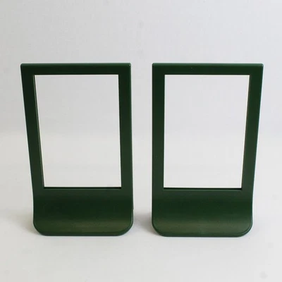 Lote de 2 marcos de fotos de pie de plástico verde de doble cara IKEA FIESTAD 4x6 6x4 Foto 1 de 4