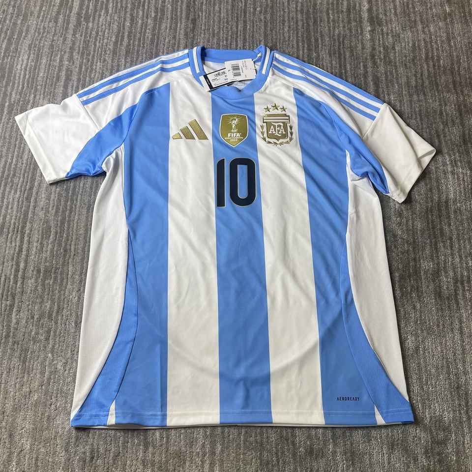 ADIDAS ARGENTINA COPA AMERICA 2024 FINAL S IP8409 MESSI ORIGINAL JERSEY SHIRT