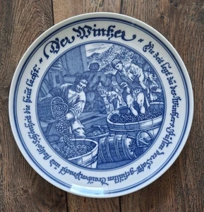 Wandteller Hutschenreuther Porzellan Motiv Der Winzer Sammlerstück Kunstkeramik - Bild 1 von 2