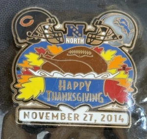 Detroit Lions vs Chicago Bears Thanksgiving 27.11.2014 Ford Field Game Day Pin - Bild 1 von 3