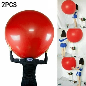 72 Inch Latex Giant Human Egg Balloon Climb-in Round Balloon For Funny Game Red - Bild 1 von 17
