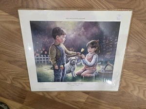 BPT1 Moms Tulip Garden John Green Print Signed Numbered #883 Little Nature Lover - Picture 1 of 1