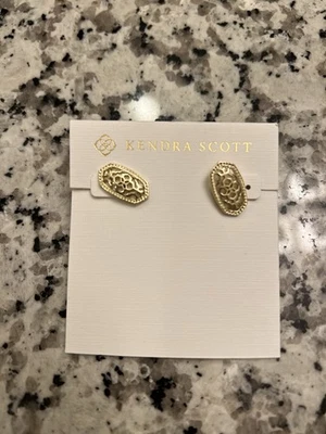 Nuevos aretes Kendra Scott Ellie Filligrane en oro rosa de dos tonos Foto 1 de 2