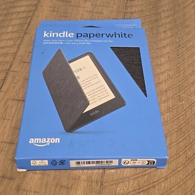 Amazon Kindle Paperwhite Case (11 Gen) Fabric Black-Foldable-New Open Box - Image 1 of 2