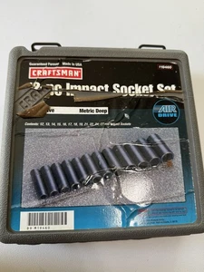 Craftsman 12-pc. Impact Deep Metric 6-Point 1/2" Drive Socket Set Made in USA - Bild 1 von 5