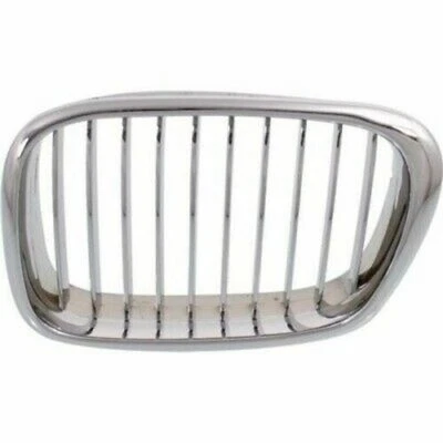 For BMW 540i/M5 2000-2003 Grille Driver Side | Chrome/Black | Sedan Foto 1 de 3