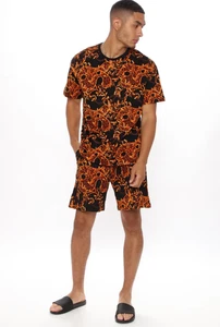 Steal he Spotlight Shorts - Gold/Schwarz - Nova Men - Größe L - Neu mit Etikett - Bild 1 von 4