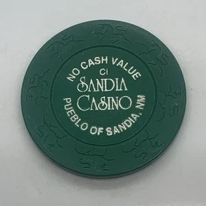 Sandia Casino NCV grün Turnier Chip Albuquerque New Mexico Pueblo von Sandia - Bild 1 von 2