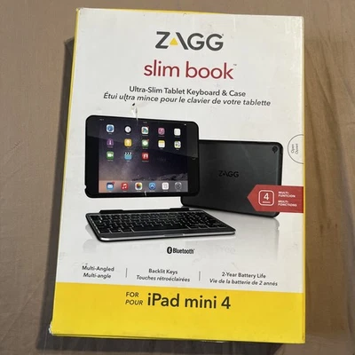 Zagg Slim Book iPad Pro 9.7" Backlit Wireless Keyboard Folio Case Detachable - Image 1 of 4