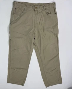 Carhartt FR Flame Resistant Pants Mens 40x32 Khaki Canvas FRB159 GKH Work Street - Picture 1 of 10