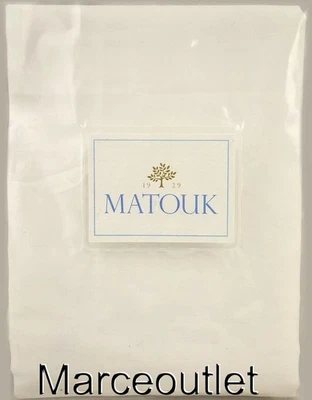 Protector de almohada Matouk Santino 300 hilos algodón satén KING blanco (UNO) Foto 1 de 4