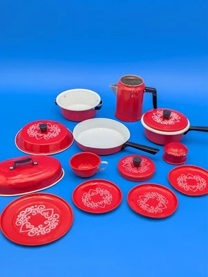 Juego de utensilios de cocina de juguete de aluminio para niños de colección 14 piezas Foto 1 de 4