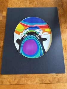 Modernist Vintage Serigraph Psychedelic Abstract John Luke Eastman - Picture 1 of 13