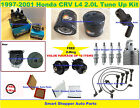 97-01 Honda CRV Tune Up Kit: Spark Plug Wire Distr. Cap Rotor Engine Filter PCV 