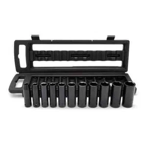 Husky 1/2 Inches Drive SAE 6-Point Impact Socket Set With Storage Case 11-Piece - Picture 1 of 7