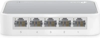 TP-Link 5 Port Ethernet Switch Plug & Play Desktop Network Hub - Image 1 of 4