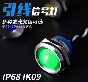2Pcs Signal light 19mm Multiple colors to choose from led indicator wiring wires - Picture 1 of 13