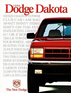 1996 Dodge Dakota Super SLT Special SLT WS Base Pickup Truck Sales Brochure - Picture 1 of 1