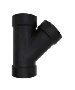 Box of 10 - 3 In. ABS DWV Hub X Hub x Hub Coupling 45 Double Wye All Hub- 3x3x3 - Picture 1 of 4