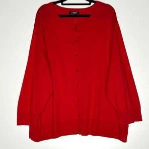 Neu Chaps Button Down Strickjacke Pullover Damen Übergröße 3XL - Bild 1 von 8