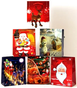 Geschenktüten 24 Stk Groß Large Weihnachtstüten Kindertüten Geschenkbeutel 749a - Bild 1 von 10