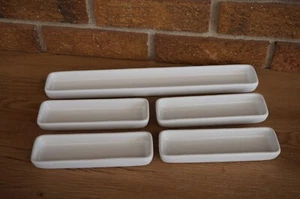CERAMIC Set The PAMPERED Chef Simple Additions Hospitality White 5 Piece #1945 - Picture 1 of 10