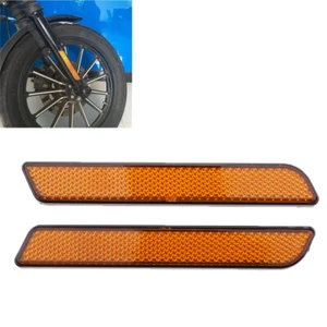 2pcs L & R Front Fork Leg Reflector for Harley Lower Leg Slider    - Picture 1 of 10