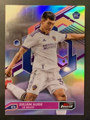 2023 Topps Finest MLS #79 | JULIÁN AUDE | RC Rookie | L.A. Galaxy; Refractor - Image 1 of 2