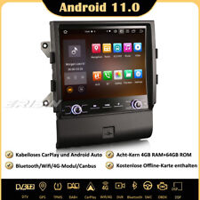Produktbild - 8-Core 64GB DAB+Android 11 Autoradio GPS CarPlay RDS Bluetooth für Porsche Macan