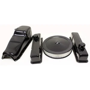 Chevrolet Small Block Engines 283-305-327-350-400 Black Engine Dress Up Kit - Picture 1 of 1