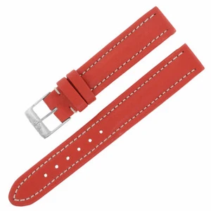Breitling 130X 15-14mm Genuine Leather Red Ladies Watch Band w. Buckle - Picture 1 of 3