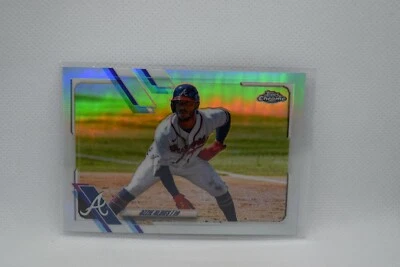 Ozzie Albies #24 - 2021 Topps Chrome - Atlanta Braves - Silver Refractor - Image 1 of 2
