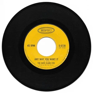 Dave Clark Five: "Any Way You Want It" / "Crying Over You" - VG '64 - plays NM! - Picture 1 of 2