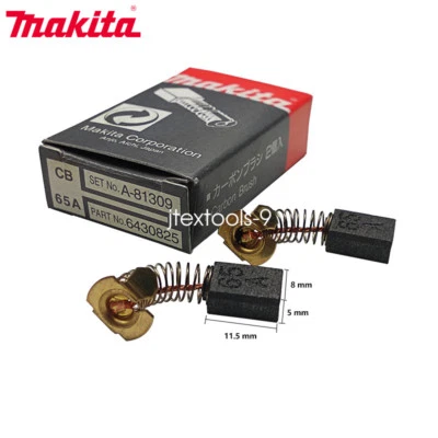Cepillo de carbono original Makita para motor eléctrico 643072-8 191628-6 CB76 CB65A Foto 1 de 2