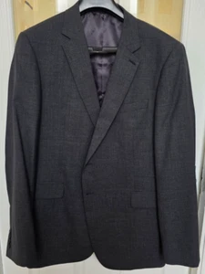 JAEGER Charcoal Grey Wool Suit 46R Chest 34R Waist - Picture 1 of 7