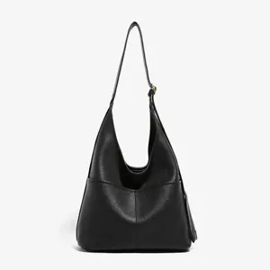 Slouchy Hobo Tote Bags for Women -Retro PU Leather Crossbody & Soft Shoulder Bag - Picture 1 of 6