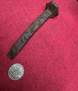 Railroad Spike approximately 4 1/4" (full length) mine or miniature RR spike - Picture 1 of 6