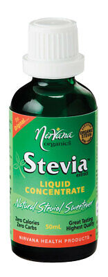 Nirvana Organics Organic Stevia Liquid Concentrate 50ml • 22.95$