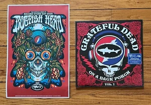 RSD Grateful Dead ON A BACK PORCH Vol 1 sealed LP & Dogfish Head Beer POSTER - Picture 1 of 5