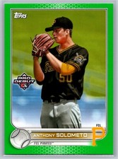 2022 TOPPS PRO DEBUT GREEN ANTHONY SOLOMETO RC 62/99 FCL PIRATES #PD-34