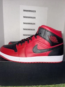 Nike Air Jordan 1 Mid Reverse Bred Black Red Schuhe 554724-660 Herren 9,5 🔥 - Bild 1 von 8