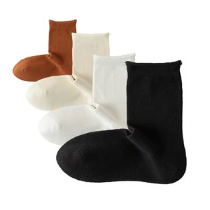 4 Pairs ofrolled hem socks Women Ruffle Turn-Cuff Casual Cute Girl Ruffle Soc... - Picture 1 of 6