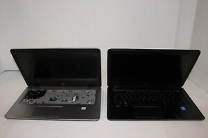 Lot of 2 HP EliteBook 840 G3 i5 & ZBook i7 14" Laptops AS IS for PARTS NO POWER