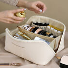 Large-Capacity Travel Cosmetic Bag Portable PU Makeup Pouch Women Toiletry Bag