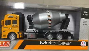 Globo Mezzi Cantiere : Betoniera Metal gear (misura 19 x 9 cm) - Foto 1 di 1
