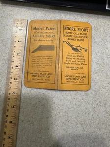 Greenville, Mich. Moore Plow and Implement Co. Notizbuch. - Bild 1 von 4