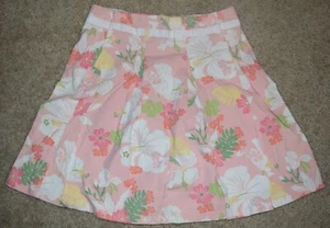 Cherokee Women's Size Large 10/12 Light Pink/White/Yellow/Green Floral Skirt - Picture 1 of 2